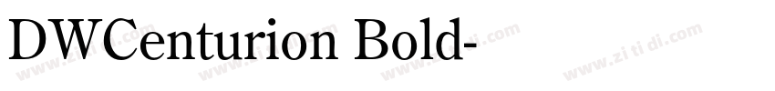 DWCenturion Bold字体转换